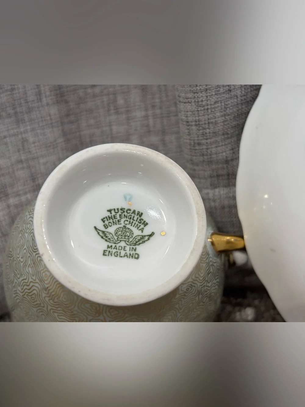 Vintage Tuscan Fine English Bone China Teacup & Saucer Set Made in England 50s